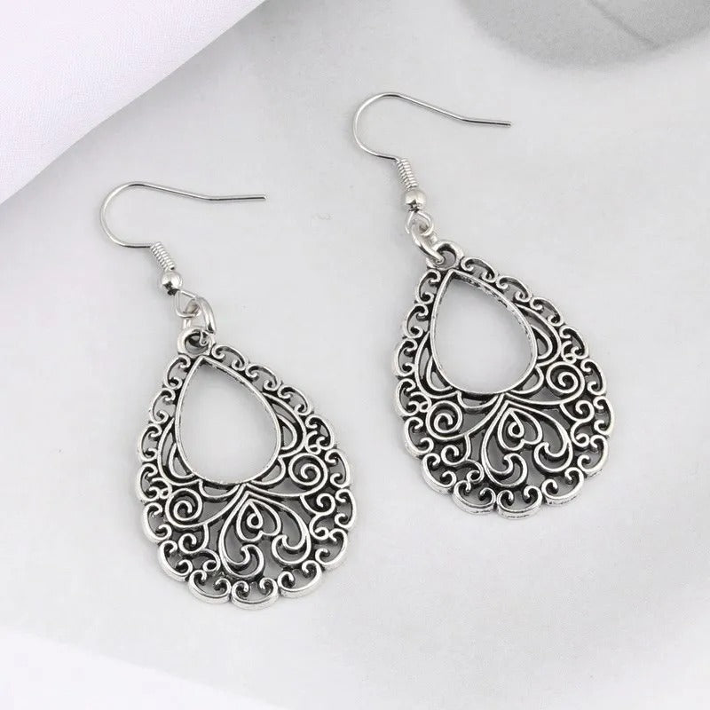 1Pair Ethnic Style Women Drop Earrings Fit Women Girl Gift Dangle Chandelier Ear Ornaments Handmade Jewelry