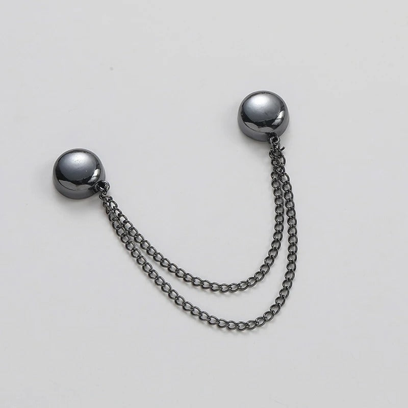 Exquisite Chain Brooch Buckle Magnetic Clothing Clips Nail free Clothes Scarf Trouser Legs Cuff Buckle Buttons Sewing Supply