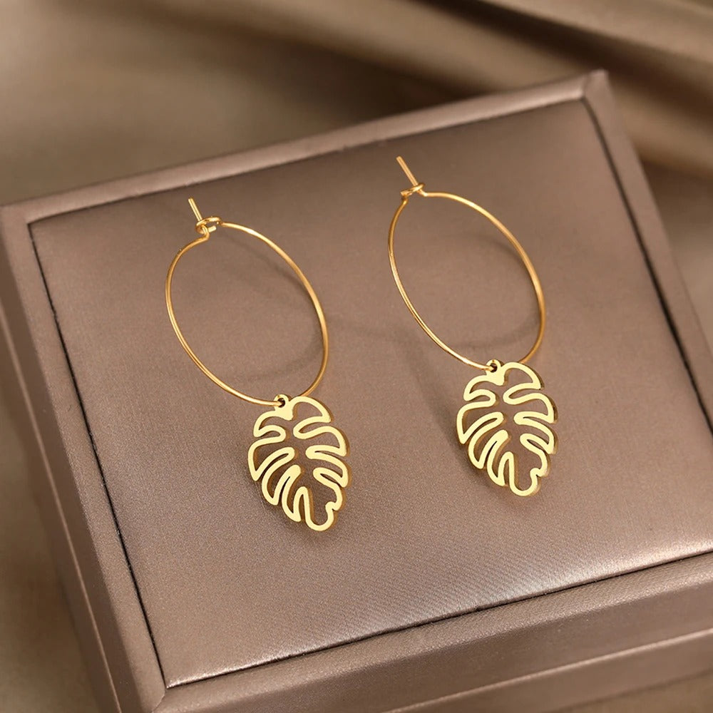 Stainless Steel Earrings Unique Pendant Design Drop Earrings For Women Jewelry