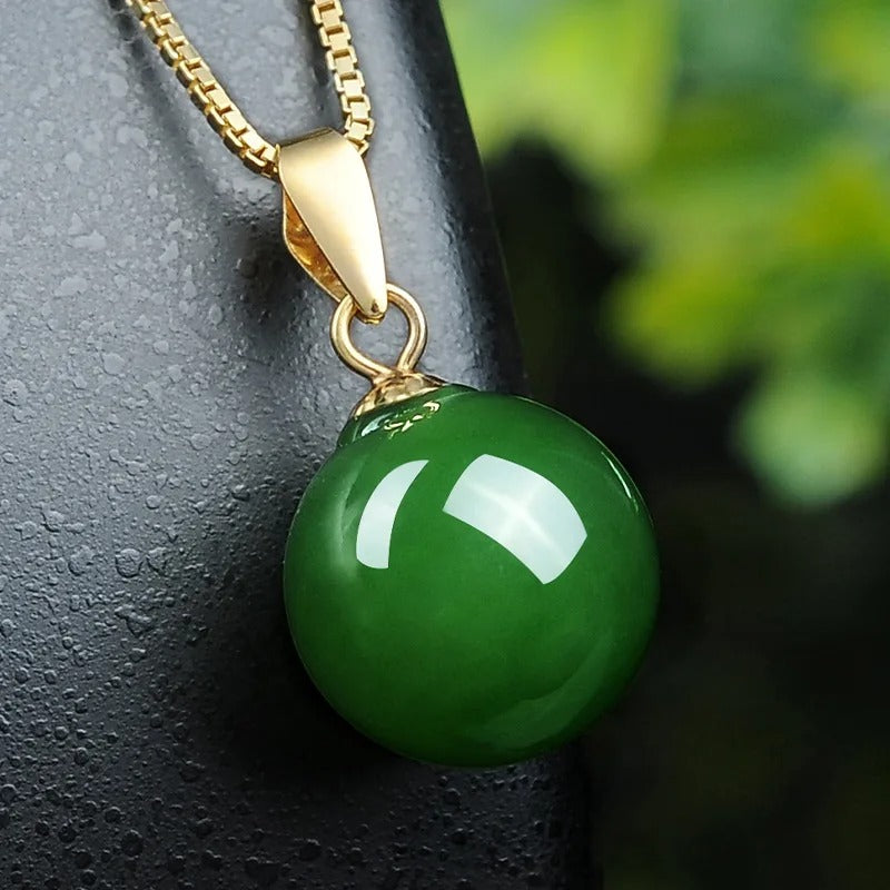 Fashion Concise Green Jade Crystal Emerald Natural Stone Pendant Necklaces for Women Choker Necklace Jewelry Bijoux Party Gifts