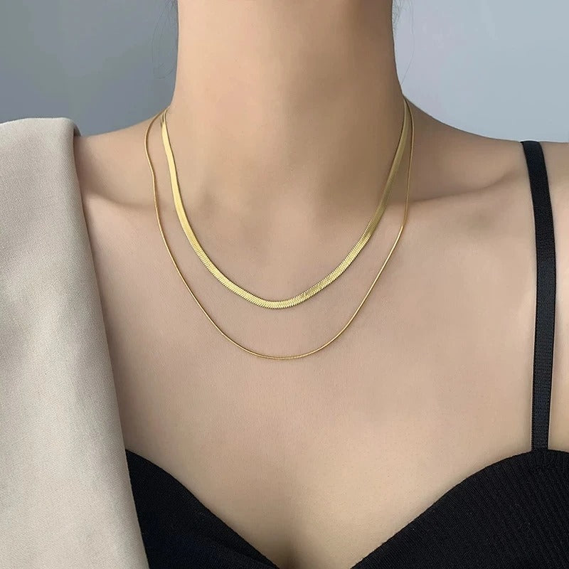 Stainless Steel New Fashion High-end Jewelry Rhombus Zircon Charm Chain Necklace Necklace Pendant for Women