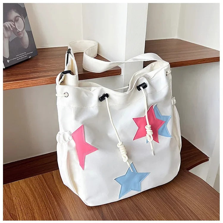 Retro Star Children’s Messenger Bag for Girls and Moms