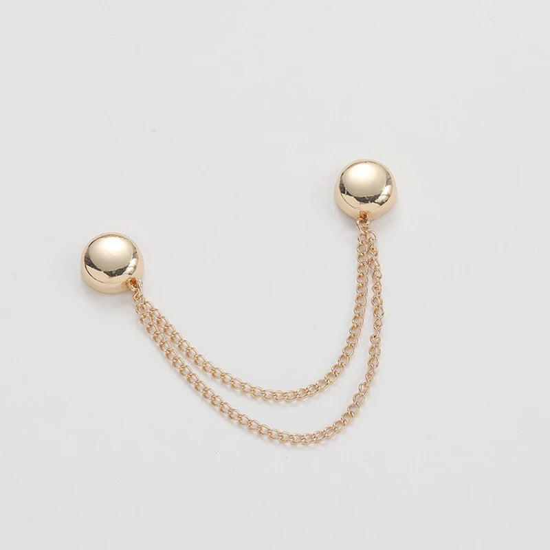 Exquisite Chain Brooch Buckle Magnetic Clothing Clips Nail free Clothes Scarf Trouser Legs Cuff Buckle Buttons Sewing Supply