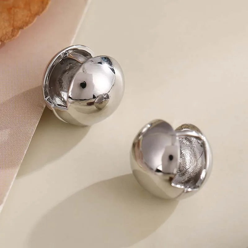 Punk Style Gold Small Bead Stud Earrings for Women Parties Gift