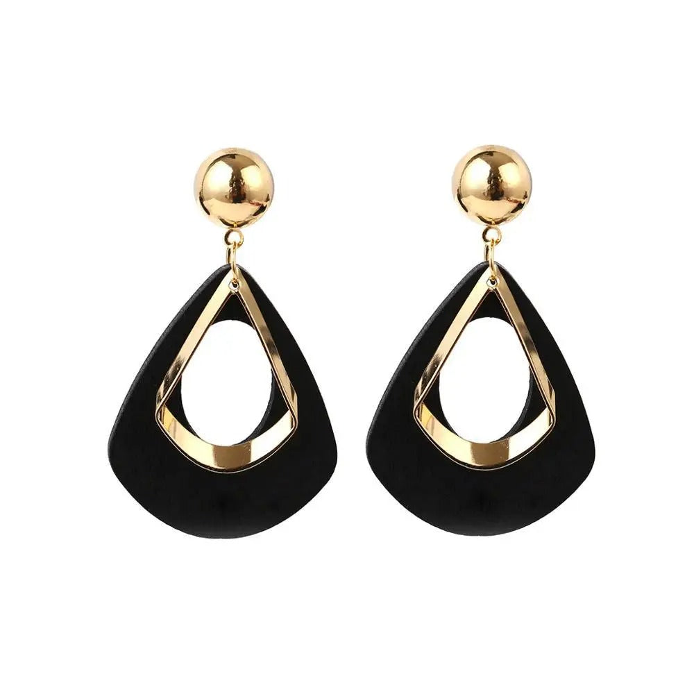 Women’s Exaggerated Geometric Hollow Out Drop Earrings Ethnic Jewelry