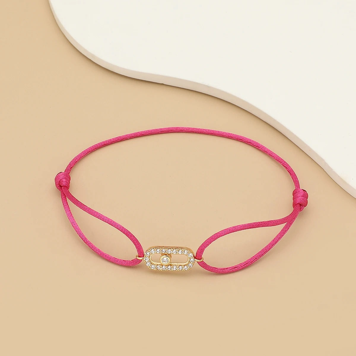 Adjusted Size Can Move Stone Multiple colors Rope Woven bracelet For Women And Men Fashion Jewelry 2025 New Bracelets Woman