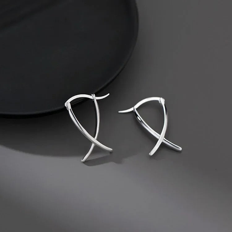Trendy Jewelry Simply Earrings Unique Geometry Earrings For Women Gift Earrings Fashion Jewelry Korean Silver Color Earrings