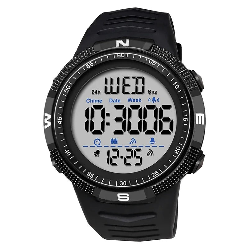 SANDA 6014 Top Brand Waterproof Men Watch Multifunctional Luminous Digital Wristwatch Outdoors Sports Student Watches Fashion