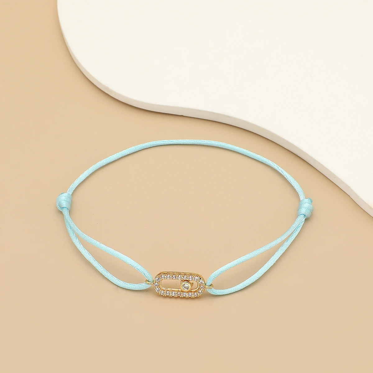 Adjusted Size Can Move Stone Multiple colors Rope Woven bracelet For Women And Men Fashion Jewelry 2025 New Bracelets Woman
