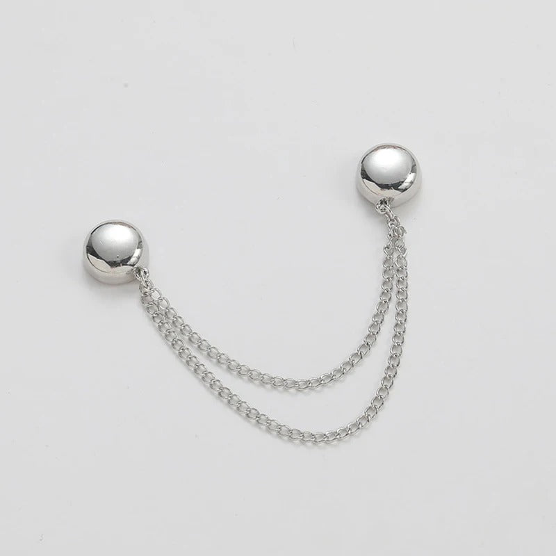 Exquisite Chain Brooch Buckle Magnetic Clothing Clips Nail free Clothes Scarf Trouser Legs Cuff Buckle Buttons Sewing Supply