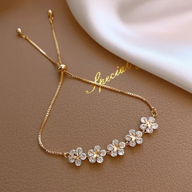 New Korea Fashion Star Pendant Bracelet Stainless Steel Women Jewelry