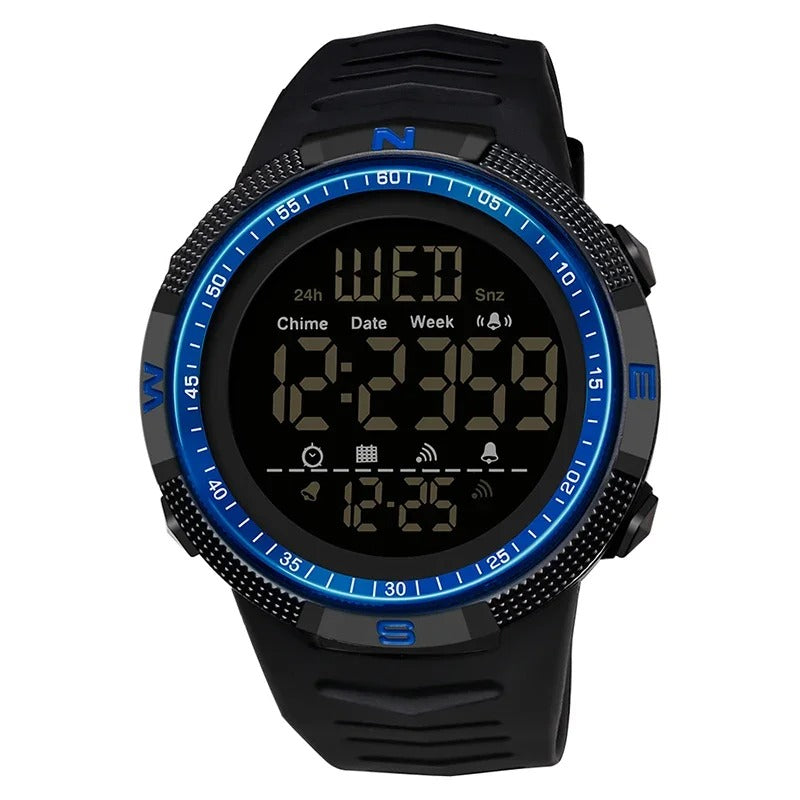 SANDA 6014 Top Brand Waterproof Men Watch Multifunctional Luminous Digital Wristwatch Outdoors Sports Student Watches Fashion