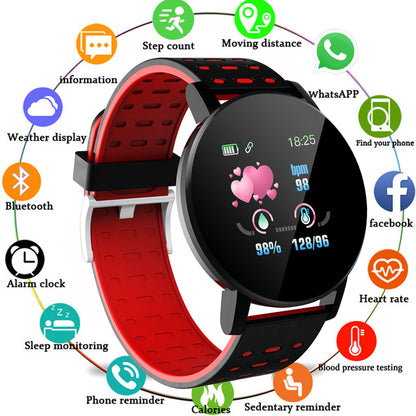 119S Bluetooth Smartwatch for Men and Women Fitness Tracker Android iOS