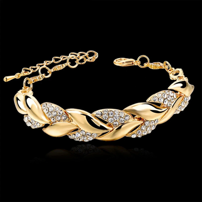 925 Sterling Silver Crystal Statement Bracelet for Women Girls Gift