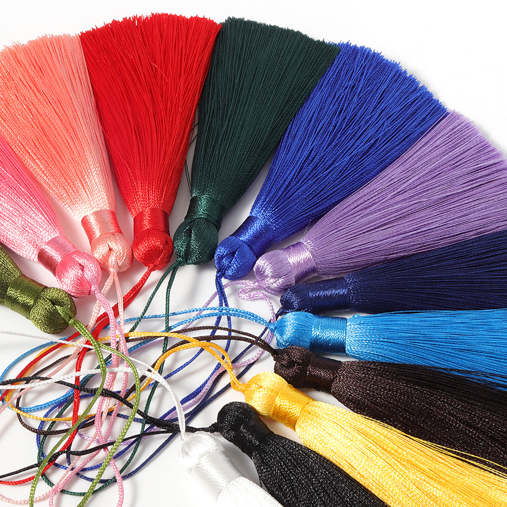 10PCS 8cm Silk Tassels Polyester Satin DIY Jewelry & Craft Supplies