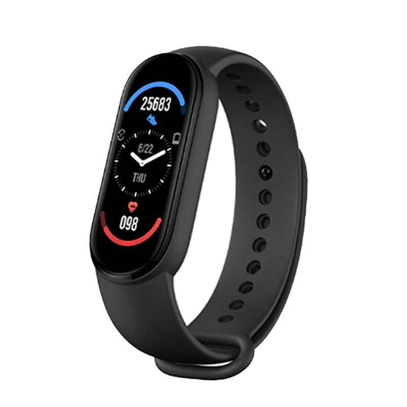 M6 Smart Watch Fitness Tracker, Heart & BP Monitor, Waterproof