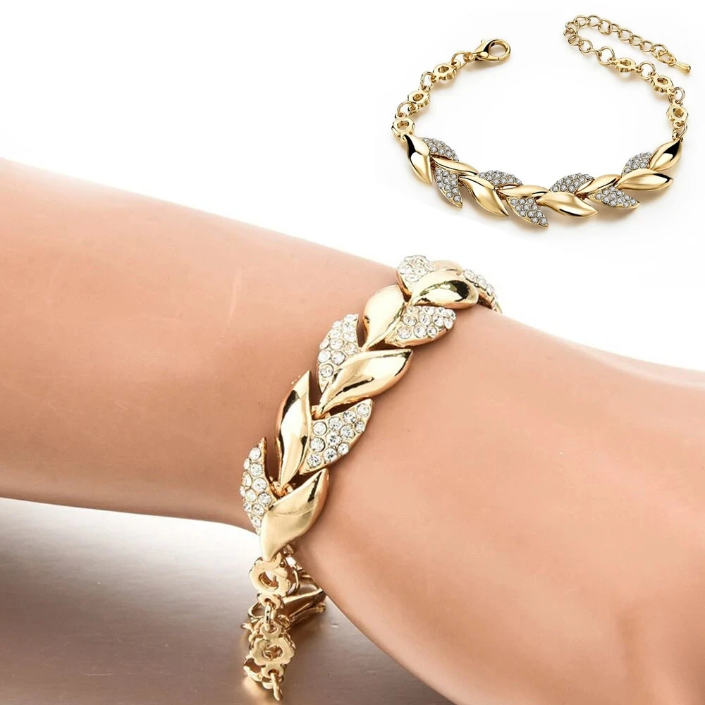 925 Sterling Silver Crystal Statement Bracelet for Women Girls Gift
