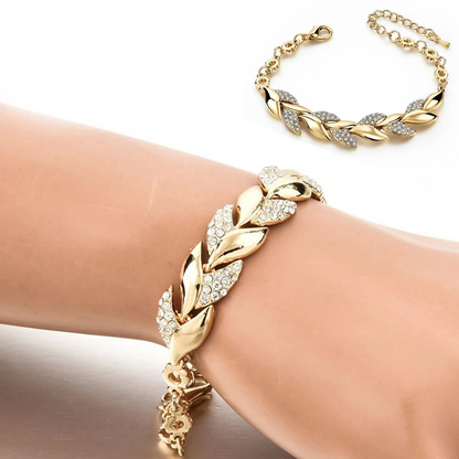 925 Sterling Silver Crystal Statement Bracelet for Women Girls Gift