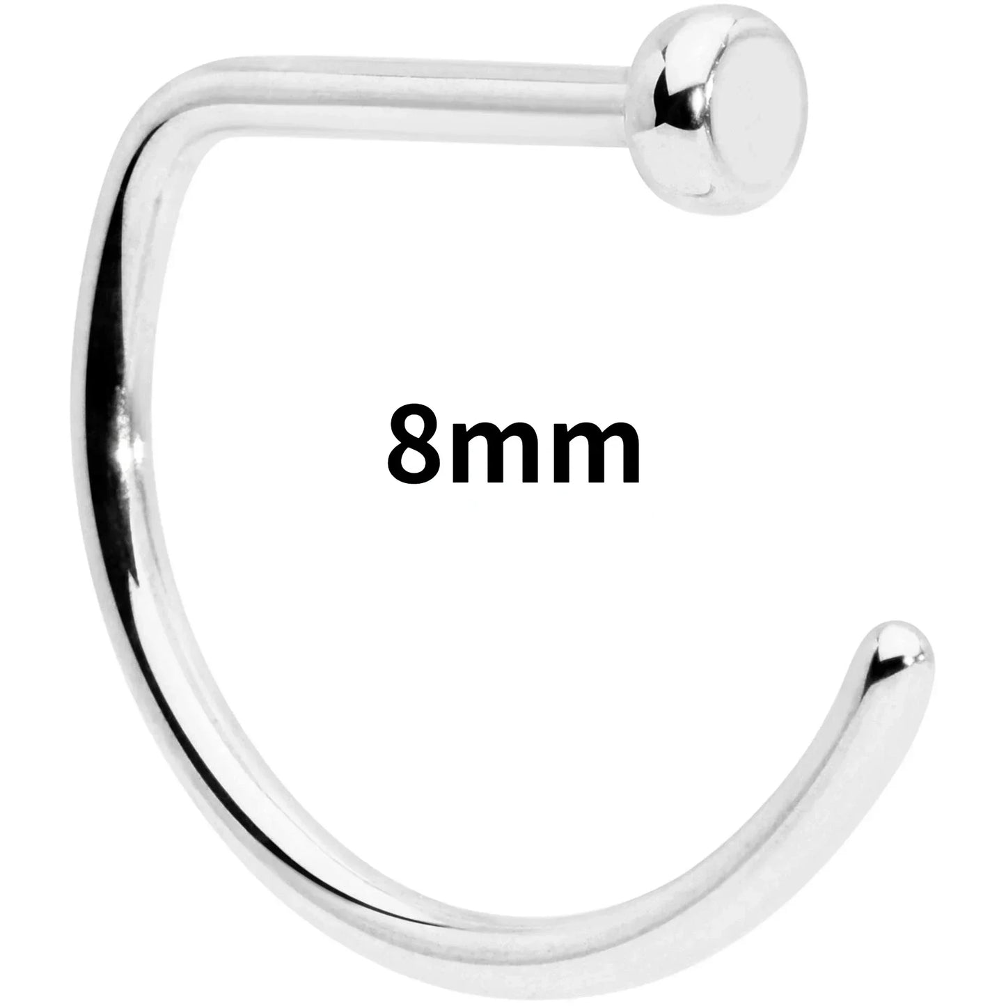 Fake Piercing Nose Ring Punk Stainless Steel Septum Jewelry