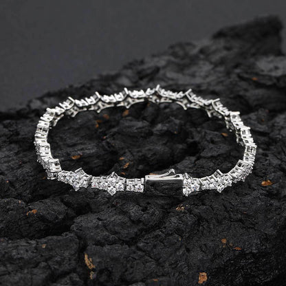 Iced Out Cubic Zirconia Tennis Bracelet Layering Bracelets Trendy Stuff for Men Women
