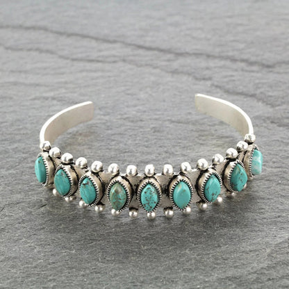 Vintage Tibet Turquoise Bracelet for Women Men Bangles Bracelets Bohemian Ethnic Gypsy Indian Afghan Turkish Jewelry
