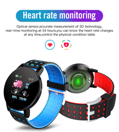 119S Bluetooth Smartwatch for Men and Women Fitness Tracker Android iOS