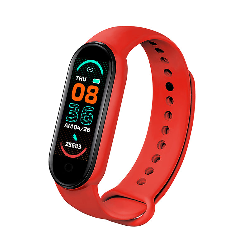 M6 Smart Watch Fitness Tracker, Heart & BP Monitor, Waterproof