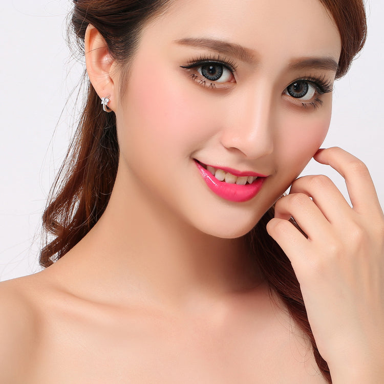 925 Silver Butterfly Hoop Earrings Small Zirconia Huggies for Girls