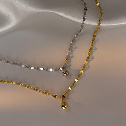 Minimalist Silver Beads Anklet for Women Summer Beach Daily Jewelry