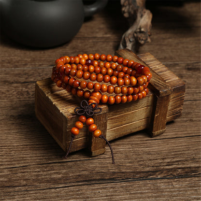 Green 6mm Sandalwood Bracelet Buddha Prayer Beads Unisex