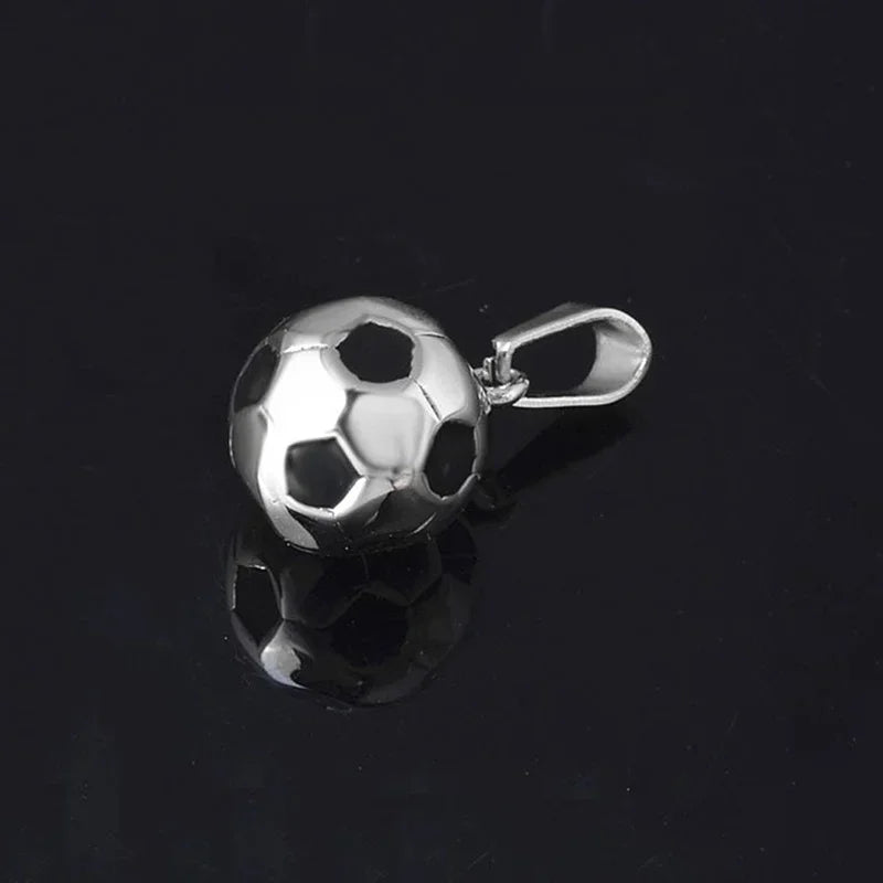 Men's Sports Football Stainless Steel Chain Necklace Gift for Boys