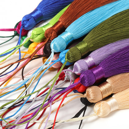 10PCS 8cm Silk Tassels Polyester Satin DIY Jewelry & Craft Supplies