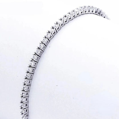 925 Sterling Silver Tennis Bracelet 2mm Zirconia Women’s Jewelry