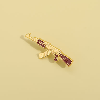 Cartoon Gun Shaped Hat Pins Creative Brooches Clothes Backpack Enamel Lapel Badge Accessories Jewelry Gift for Kids Friends