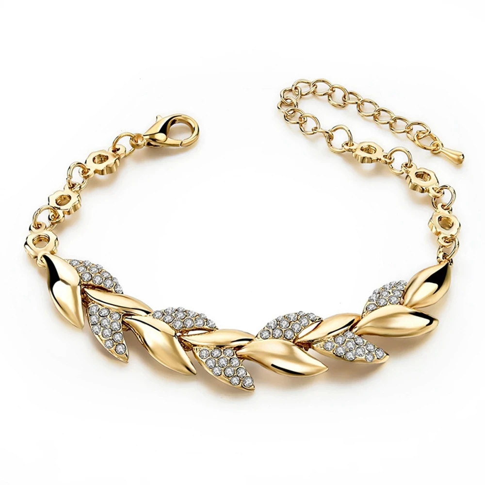 925 Sterling Silver Crystal Statement Bracelet for Women Girls Gift