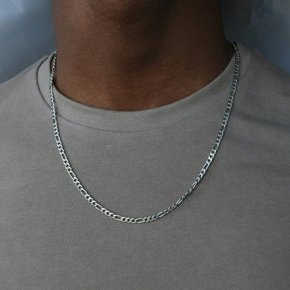 Fashion Classic Figaro Chain Necklace Men Stainless Steel Long Necklace For Men Women Chain Jewelry