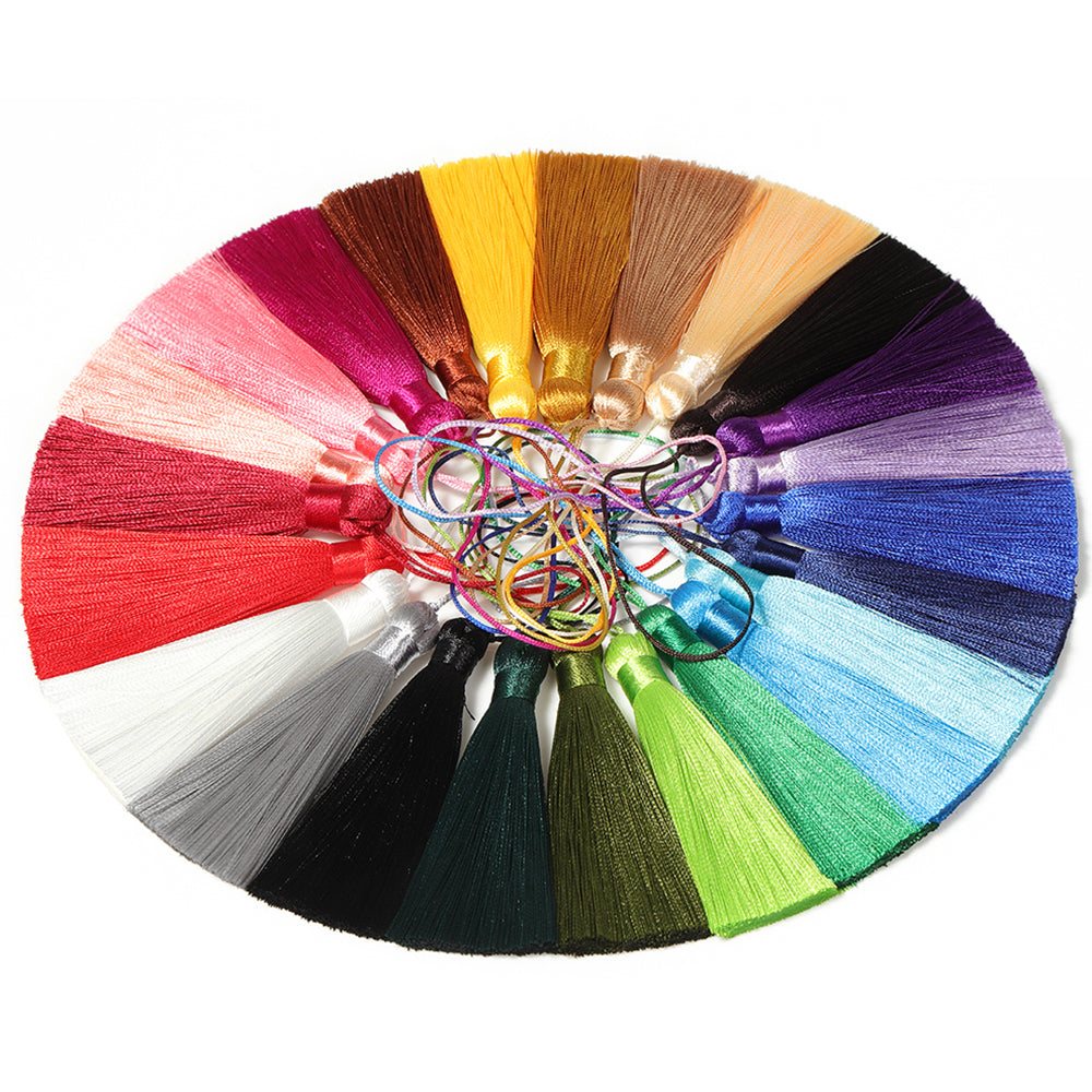10PCS 8cm Silk Tassels Polyester Satin DIY Jewelry & Craft Supplies