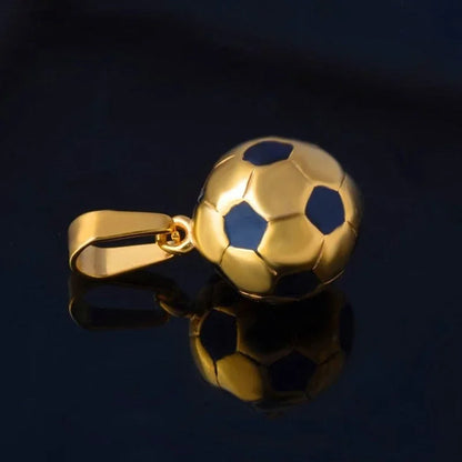 Men's Sports Football Stainless Steel Chain Necklace Gift for Boys