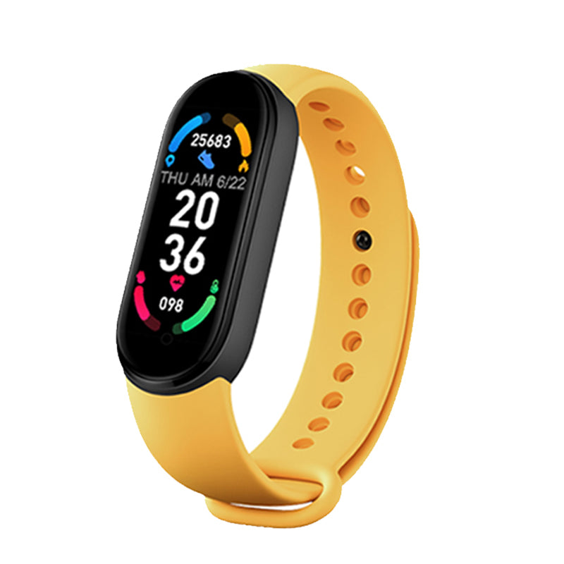 M6 Smart Watch Fitness Tracker, Heart & BP Monitor, Waterproof