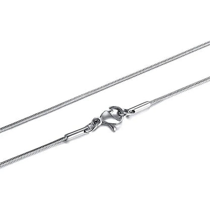 Skyrim Fashion Long Box Chain Necklace Stainless Steel Basic Punk 2-7mm Thick Chains Jewelry Gift for Men Women Wholesale
