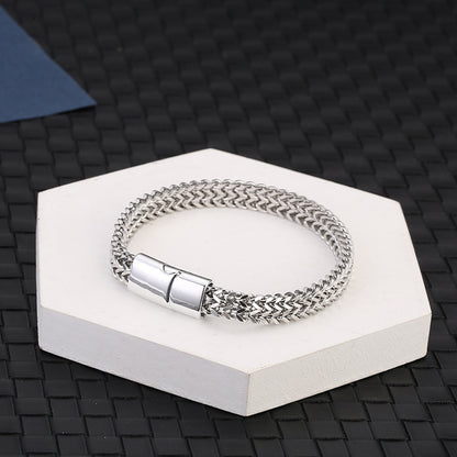 Hip Hop Stainless Steel Bracelet Punk Men’s Bully Style