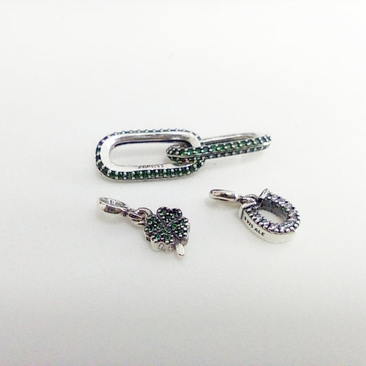 Authentic Pandora ME Lucky Styling Accents Trio – Mini Dangles S925 ALE