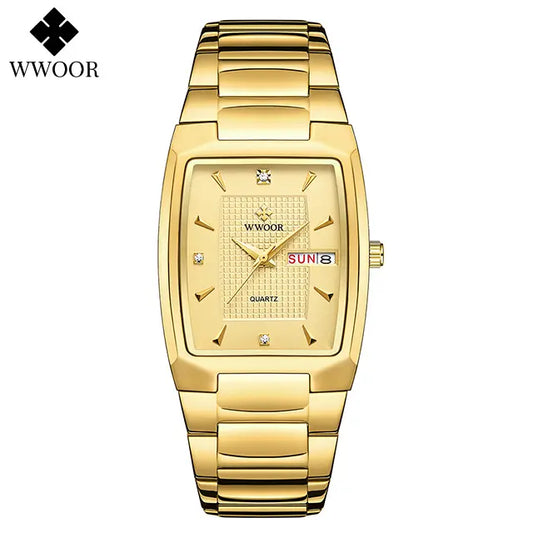 Men's Luxury WWOOR Quartz Watch 2024 | Waterproof Business Casual Wristwatch