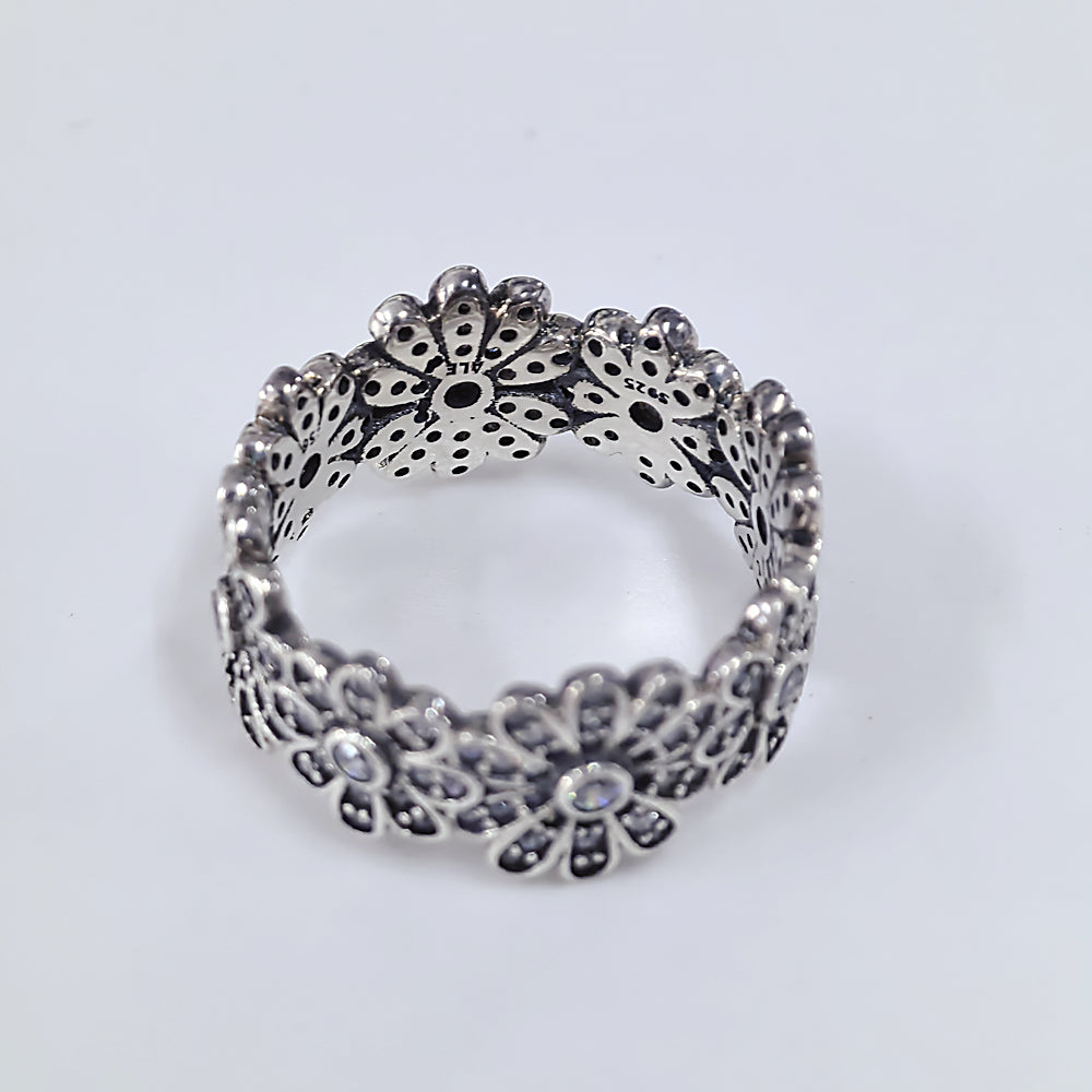 Genuine Pandora Sparkling Daisy Flower Crown Ring – 925 Sterling Silver