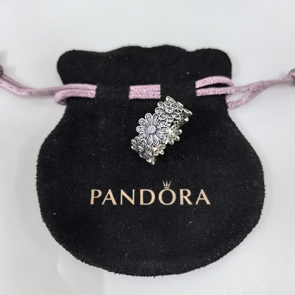Genuine Pandora Sparkling Daisy Flower Crown Ring – 925 Sterling Silver