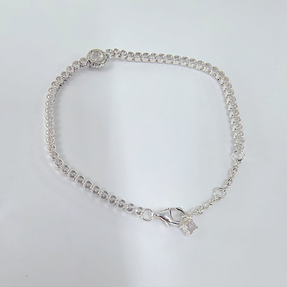 Authentic Pandora Sparkling Halo Tennis Bracelet – 925 Sterling Silver