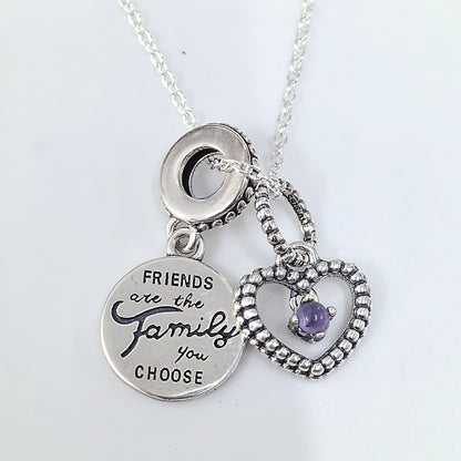 Pandora February Birthstone Necklace – Wish Upon A Star Clavicle Necklace