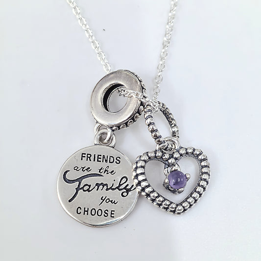 Pandora February Birthstone Necklace – Wish Upon A Star Clavicle Necklace
