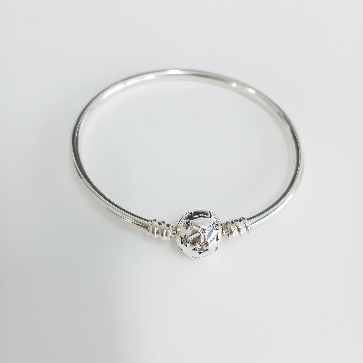 Authentic Pandora Stars & Galaxy Bangle Bracelet – 925 Sterling Silver (590009C01)