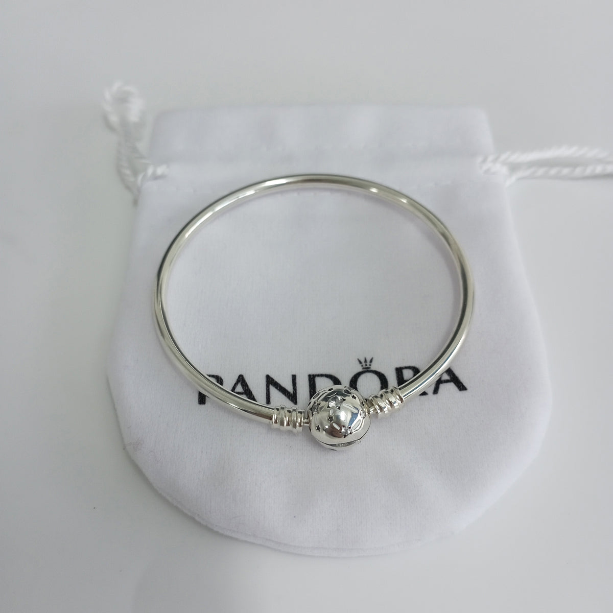 Authentic Pandora Stars & Galaxy Bangle Bracelet – 925 Sterling Silver (590009C01)